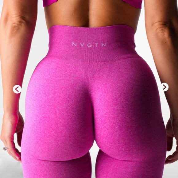 NVGTN Pink Flare Leggings - Picture 2 of 4